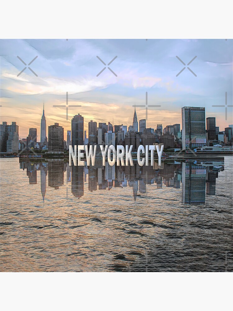 New York City Skyline (painted) by RayW