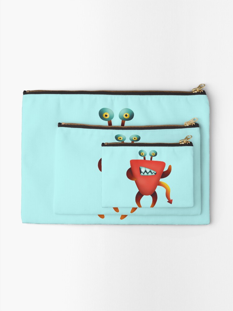 Alternate view of Devil crab monster Zipper Pouch