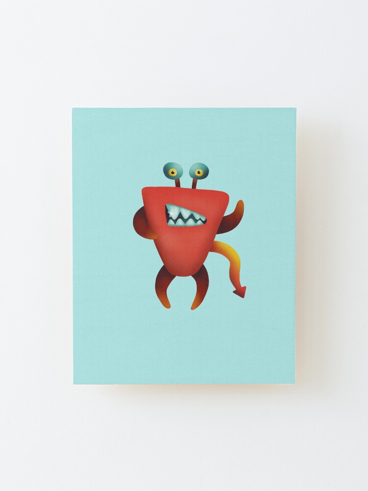 Alternate view of Devil crab monster Mounted Print
