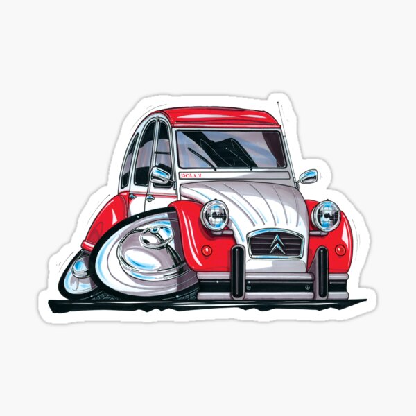 2 X DOLLY DECALS 2 CV DOLLY Car Decal,Stickers