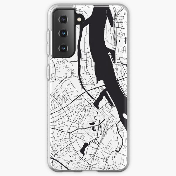 Riga Map City Map Poster Black and White, USA Gift Printable, Modern Map Decor for Office Home Living Room, Map Art, Map Gifts Samsung Galaxy Soft Case