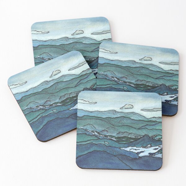 Item preview, Blue Ridge Mountains Watercolor designed and sold by WhereforeNot.