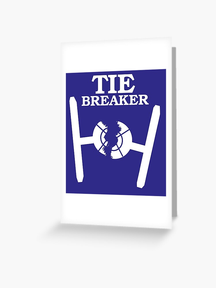 TIE BREAKER black Sticker for Sale by haegiFRQ