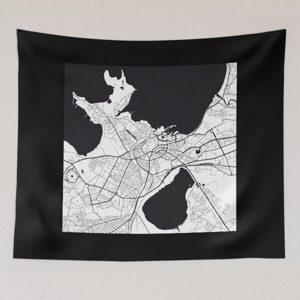 Item preview, Tallin Map City Map Poster Black and White, USA Gift Printable, Modern Map Decor for Office Home Living Room, Map Art, Map Gifts designed and sold by 44spaces.