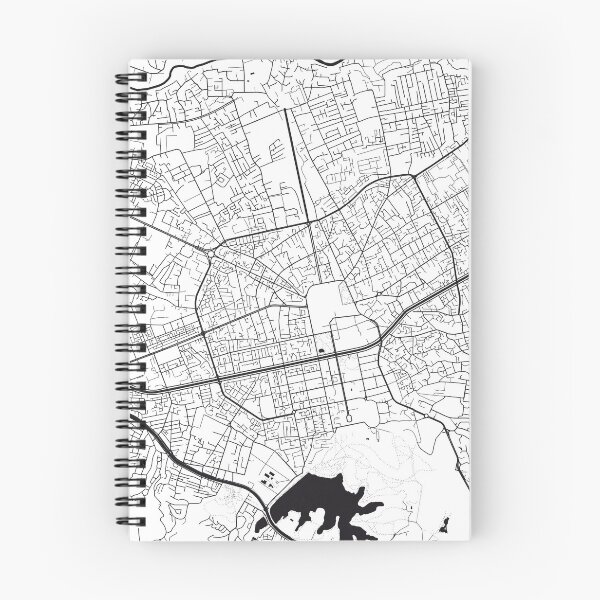 Item preview, Tirana Map City Map Poster Black and White, USA Gift Printable, Modern Map Decor for Office Home Living Room, Map Art, Map Gifts designed and sold by 44spaces.
