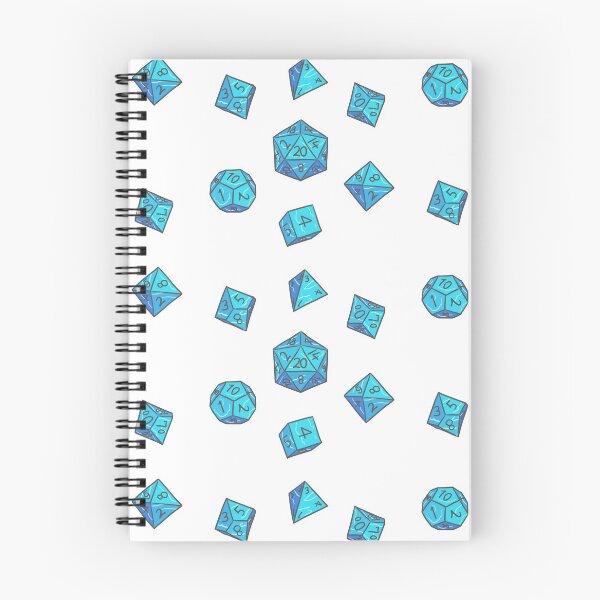 Item preview, Dungeons and Dragons Sticker Sheet - Dice Set Blue Pattern designed and sold by KatieCrooked.