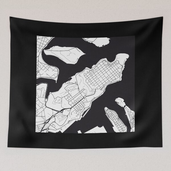 Item preview, Valetta Map City Map Poster Black and White, USA Gift Printable, Modern Map Decor for Office Home Living Room, Map Art, Map Gifts designed and sold by 44spaces.