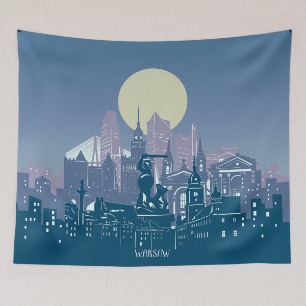 Item preview, warsaw skyline designed and sold by BekimART2.