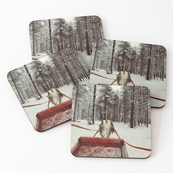 Item preview, Reindeers Sleigh Ride, Lapland designed and sold by Rebeccadalton.