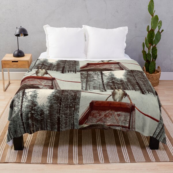 Item preview, Reindeers Sleigh Ride, Lapland designed and sold by Rebeccadalton.