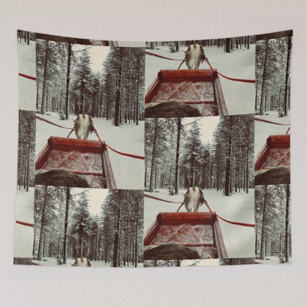 Item preview, Reindeers Sleigh Ride, Lapland designed and sold by Rebeccadalton.