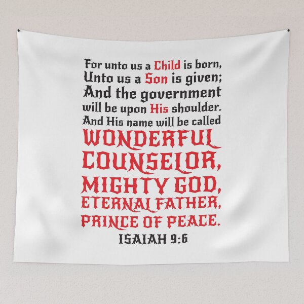 Item preview, Isaiah 9:6 designed and sold by plushism.
