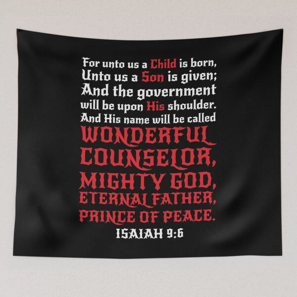 Item preview, Isaiah 9:6 designed and sold by plushism.