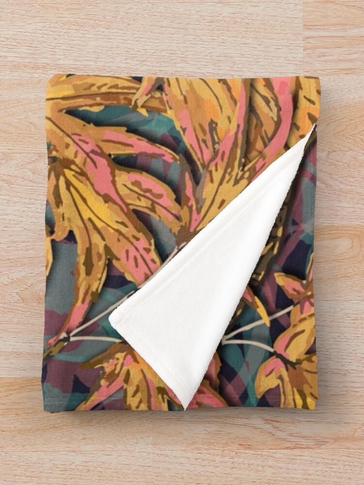 Alternate view of Garden Wrens Throw Blanket