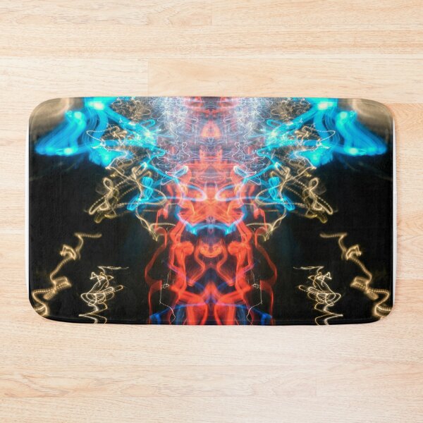 Item preview, Light Graffiti Modern Abstract Black Red Blue designed and sold by NeonAbstracts.