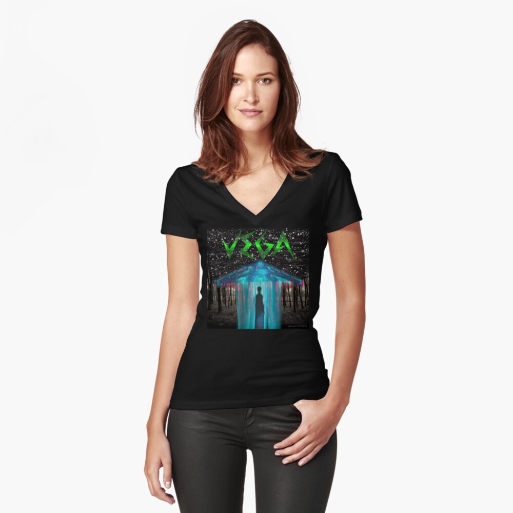 Item preview, Fitted V-Neck T-Shirt designed and sold by EyeMagined.