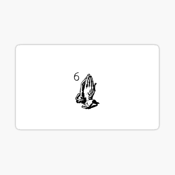 Drake 6 God Hands Stickers | Redbubble