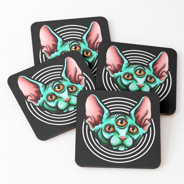 Item preview, Three Eyed Sphinx Cat designed and sold by Caseychaotic.