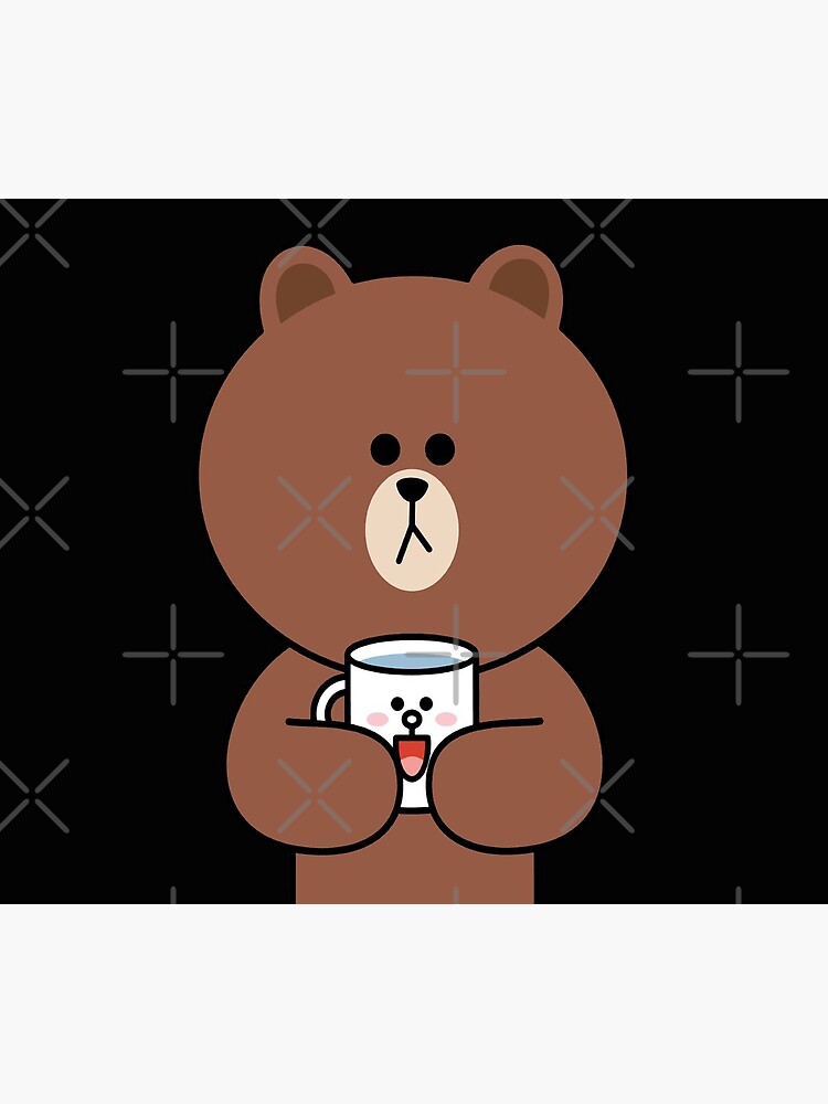Cute brown bear and Cony by tommytbird