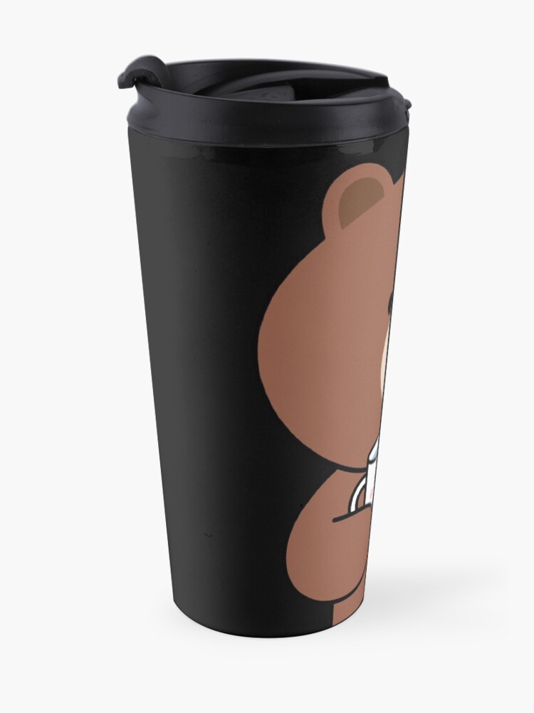 Alternate view of Cute brown bear and Cony Travel Mug