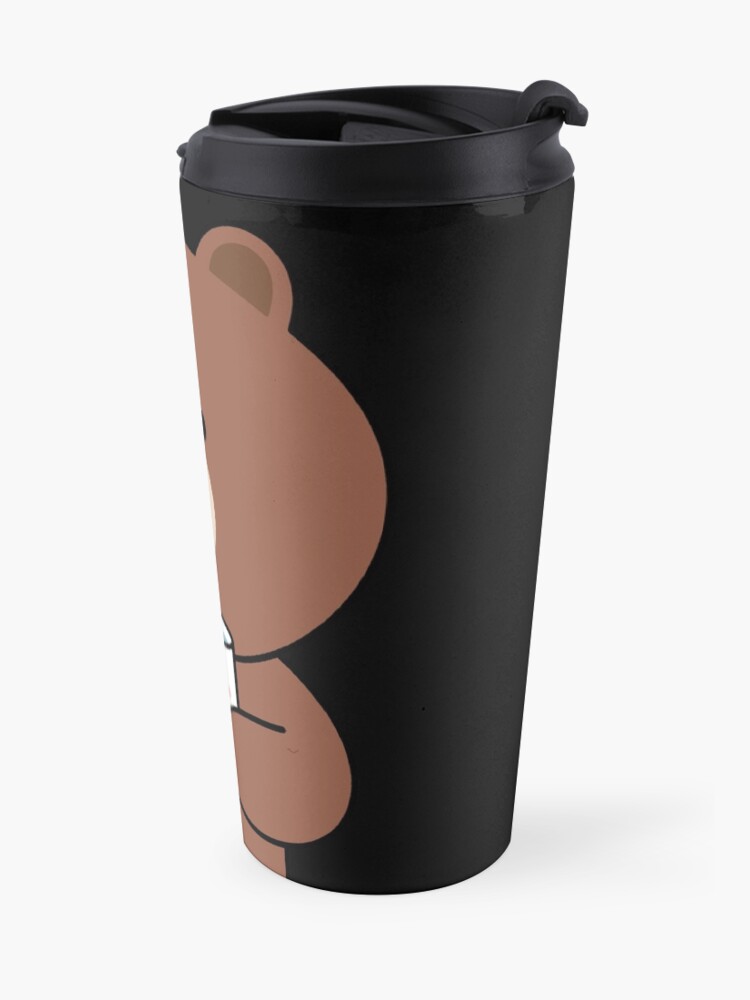 Alternate view of Cute brown bear and Cony Travel Mug