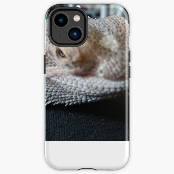 Bearded dragon head closeup iPhone Tough Case