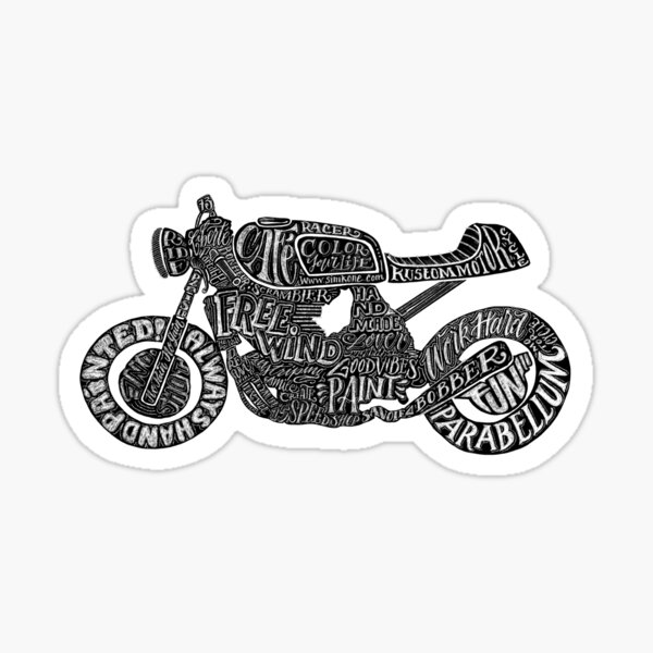 Café racer Sticker