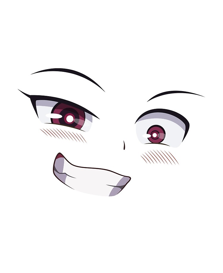 smile anime blush eyes 