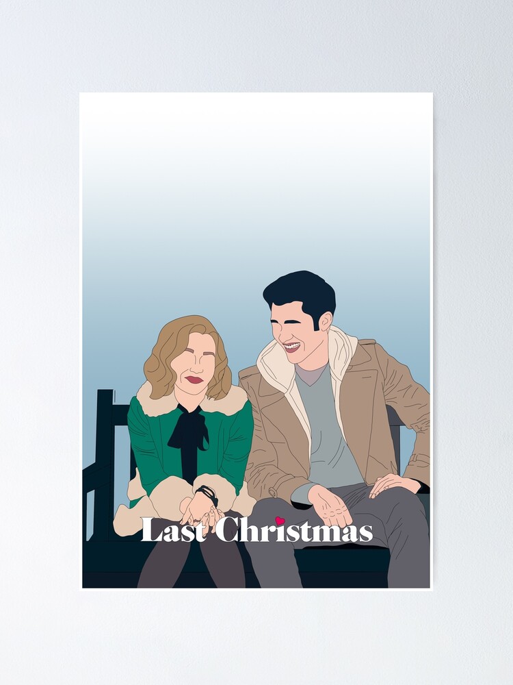 Last Christmas Print Minimalist Poster By Heslingdesigns Redbubble