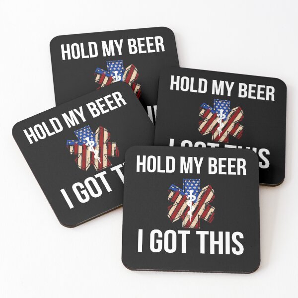 Item preview, Funny EMT Paramedic Ambulance Hold My Beer Gift designed and sold by TooFlyDesign.