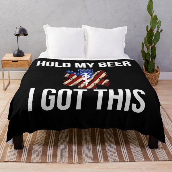 Item preview, Funny EMT Paramedic Ambulance Hold My Beer Gift designed and sold by TooFlyDesign.