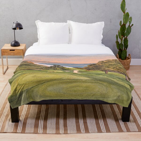 Torrey Pines South Golf Course Hole 6 Throw Blanket