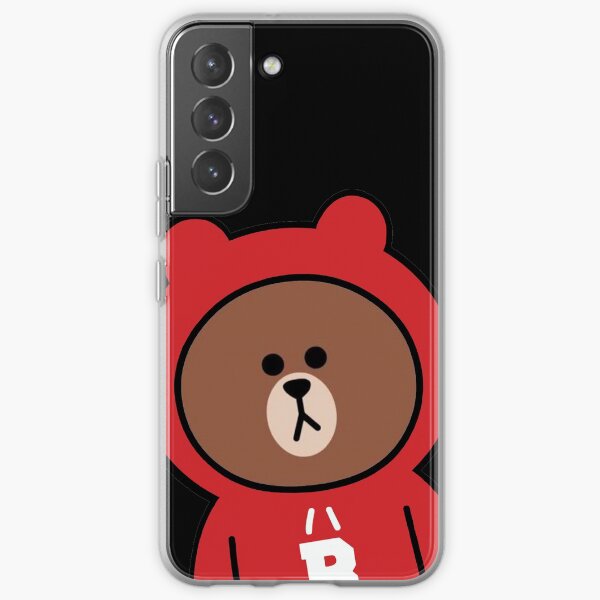 Cute brown bear hoodie Samsung Galaxy Soft Case