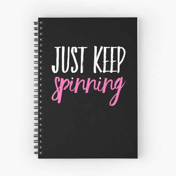 Item preview, Just Keep Spinning Spin Class Cycling Gift designed and sold by TooFlyDesign.