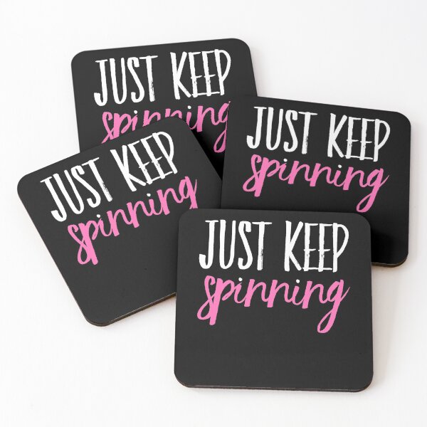 Item preview, Just Keep Spinning Spin Class Cycling Gift designed and sold by TooFlyDesign.