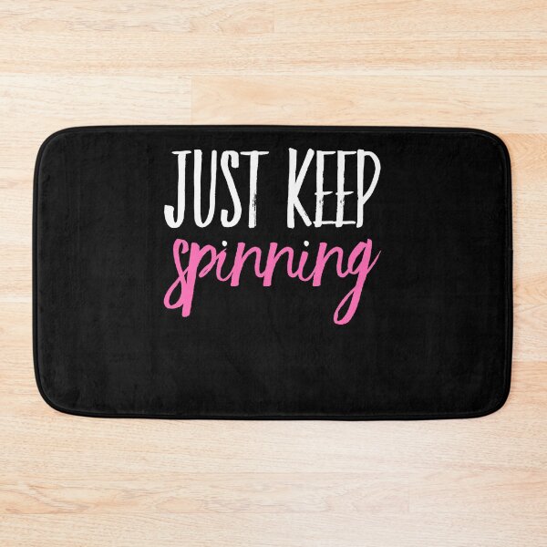 Item preview, Just Keep Spinning Spin Class Cycling Gift designed and sold by TooFlyDesign.