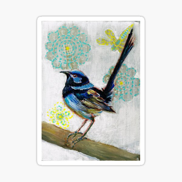 Happy Little Wren Sticker