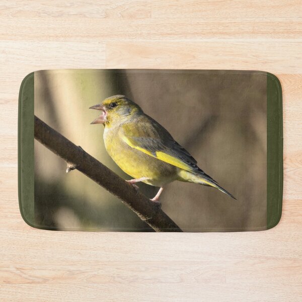 Item preview, A greenfinch in a English garden designed and sold by Itsgrimupnorth.