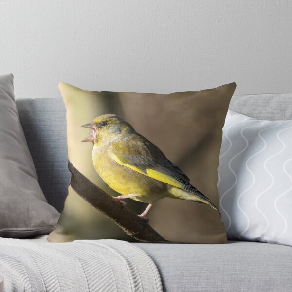 Item preview, A greenfinch in a English garden designed and sold by Itsgrimupnorth.