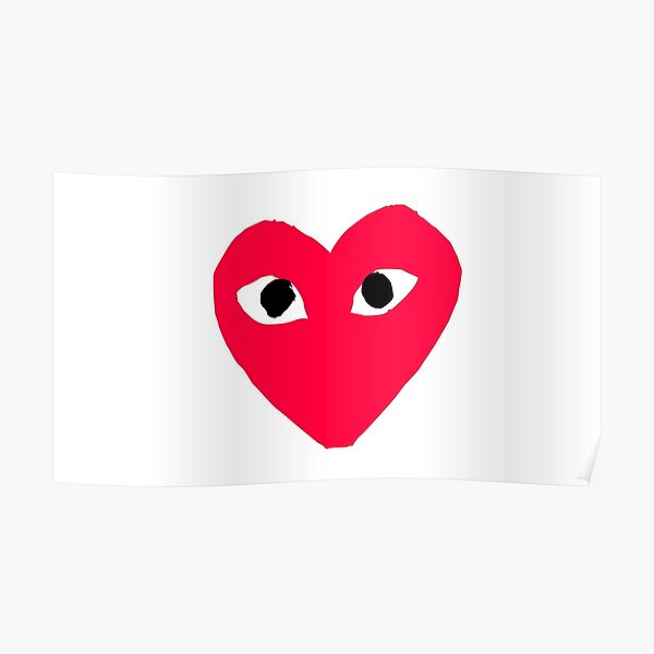 "Official CDG Play Heart Logo" Poster by bovinedesigns | Redbubble