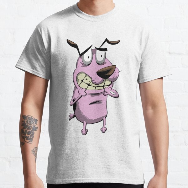 LEONE CANE FIFONE COURAGE THE COWARDLY DOG T-SHIRT LE CHIEN