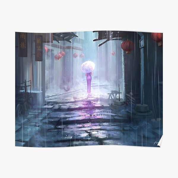 Rainy Alley Poster