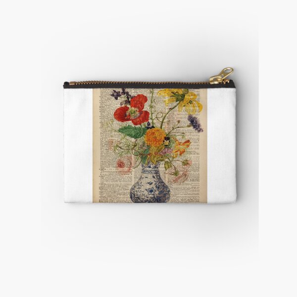 Item preview, Bouquet of Colourful Meadow Flowers,Dictionary Art,Old Book Page designed and sold by DictionaryArt.