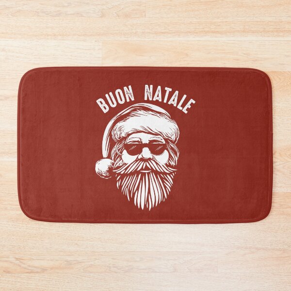 Artikelvorschau, Italienischer Weihnachtswunsch Buon Natale cooler Sankt in der Sonnenbrille Babbo Natale lustiges Geschenk entworfen und verkauft von alenaz.