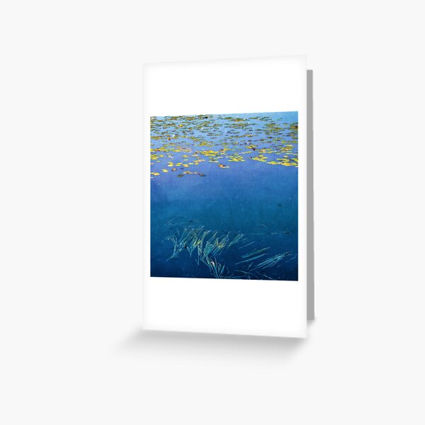 Patterns in the loch, Loch Kinord Greeting Card
