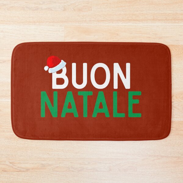 Item preview, Buon Natale Italian Christmas with Cute Santa hat Italy flag colors cute Xmas gift for Italians  designed and sold by alenaz.
