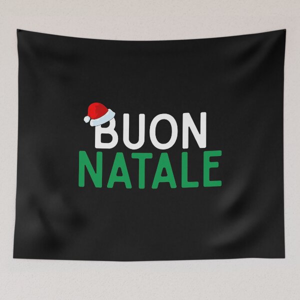 Item preview, Buon Natale Italian Christmas with Cute Santa hat Italy flag colors cute Xmas gift for Italians  designed and sold by alenaz.