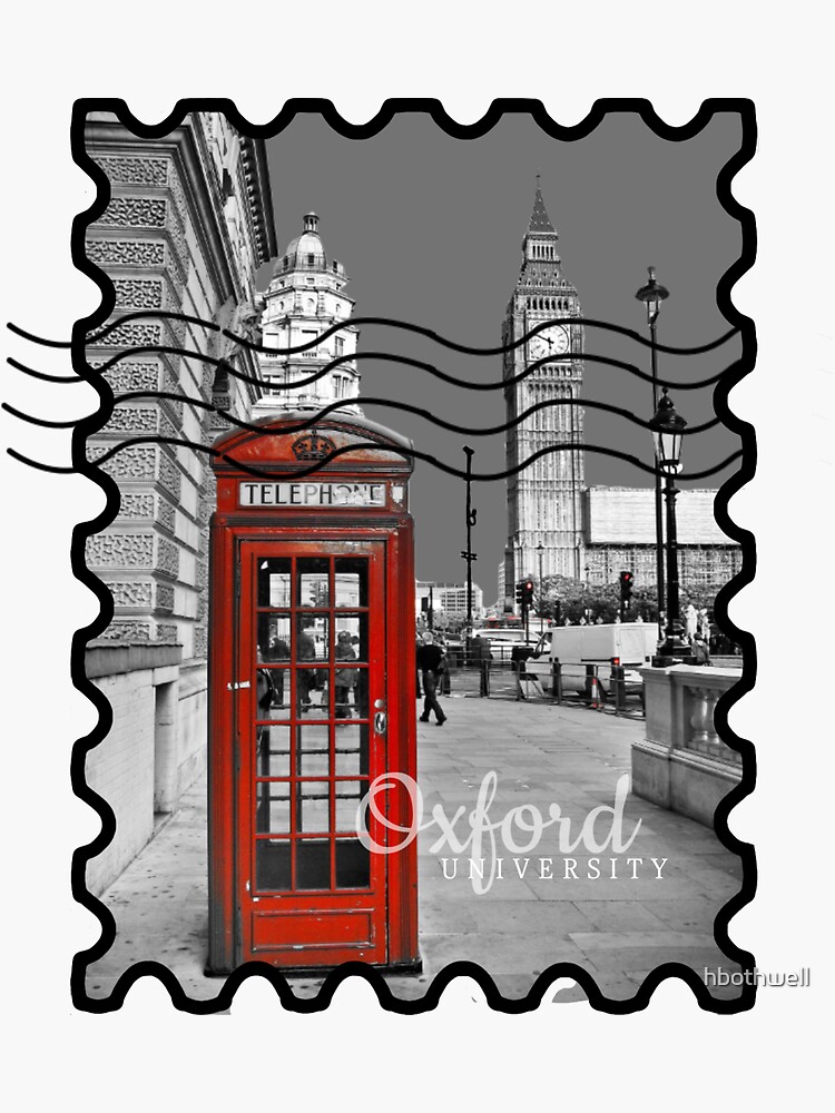 "Oxford University Stamp" Sticker for Sale by hbothwell Redbubble