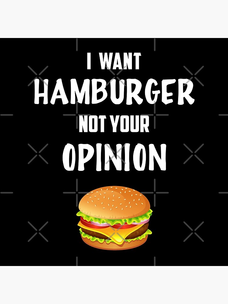 "Fast Food Burger Hamburger Cool Lustig Geschenk Spruch" Poster von