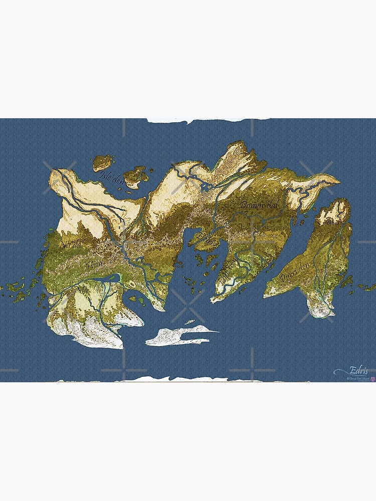 Map of Edris - Coloured by zuperbuuworks